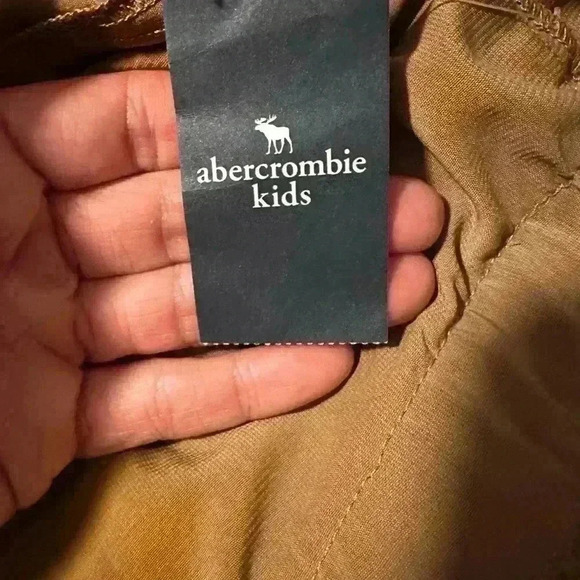 NWT Abercrombie Kids Skirt Faux Suede Mini Girls Sz 17/18 Brown Pull On Lined. - Picture 6 of 11
